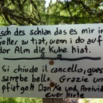 ... über den Südtiroler Dialekt staunen ...